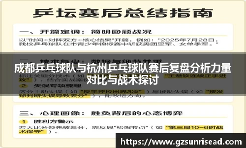 成都乒乓球队与杭州乒乓球队赛后复盘分析力量对比与战术探讨